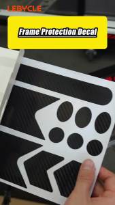 LEBYCLE MTB Road Bicycle Chain Protection Sticker Bike Frame Protection Sticker Bike Front Fork Protective Film