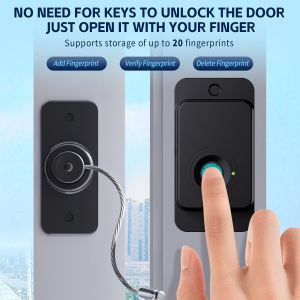 Fingerprint refrigerator locks Keyless operation drawer locks Window locks Prevents opening by children and pets
