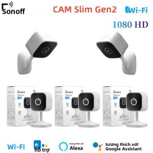 Camera An Ninh WiFi SONOFF CAM Slim Gen2 1080P HD Với Âm Thanh Hai Chiều Phát Hiện Chuyển Động Người & Tầm Nhìn Ban Đêm Hoạt Động Với Các Trợ Lý Thông Minh