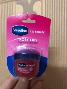 Son dưỡng môi Vaseline mềm mịn chống khô nứt thâm môi dạng hũ 7gram màu Hồng
