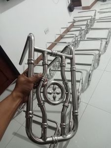 Back Rest / Sandalan For Side Car Pure Stainless