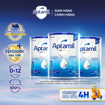 [Hoả tốc - 0Đ] Combo 3 Sữa bột Aptamil Profutura Cesarbiotik New Zealand số 1 380g - Synbiotic độc quyền