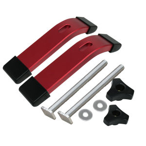 Wnew | 1pc/2pcs Quick Acting Hold Down Clamps Woodworking Table Aluminum Press Plate Press Block T-shaped Slide Slot Auxiliary Tool
