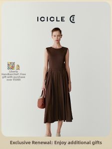 ICICLE | Summer Linen Blend Stretch Twill Dress