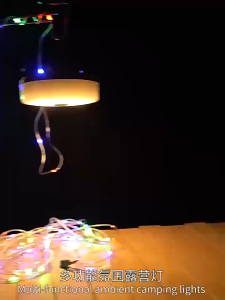 ไฟประดับตกแต่งแคมป์ปิ้ง LED 8เมตร เหมาะสำหรับตกแต่ง กันน้ำกันฝน IP65  ชาร์จไฟUSB-Type-C โคมไฟแคมป์ปิ้ง ไฟLED+ไฟเส้น8เมตร 2in1 (สินค้าพร้อมส่งจากไทย)