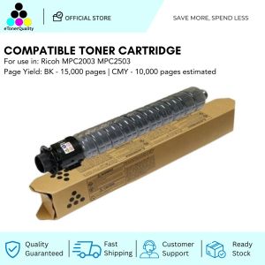 ETQ Compatible MPC2011 MPC2503 Toner Cartridge For Use With Ricoh