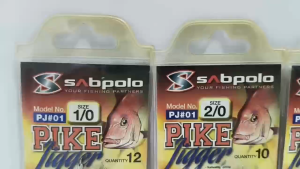 💥💥 SABPOLO PIKE JIGGER (R) PJ#02 / PIKE JIGGER PJ#01 FISHING HOOK