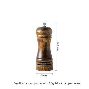 5 8 10 Manual Pepper Grinder Wooden Salt Mill | Vintage Kitchen Seasoning Tool