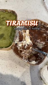 Set làm bánh Tiramisu -Tặng hộp giấy- Mix 2 vị matcha socola & dâu tây chanh leo chuẩn Ý- TFood