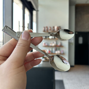 304 Stainless Steel Exquisite Coffee Spoon Pointed Head Dessert Spoon Infant Feeding Small Spoon Drinking Yogurt Spoon Feeding Medicine