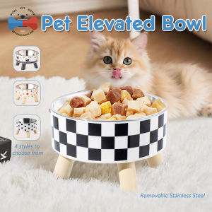 New Durable Stainless Steel Pet Feeder with Removable Neck Non-Slip Stand and Spill-Proof Bowl Design