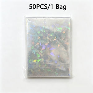 66x91mm Shattered Glass Holographic Laser Rainbow Card Protector Fit Pokemon Yugioh Kpop Photocard Sports Game Collectible Cards
