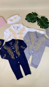 5.5 Baju Koko Anak Laki Laki 2025 / Baju Koko Anak Sleepsuit Chiko / Baju Koko Anak 1 thn Terbaru