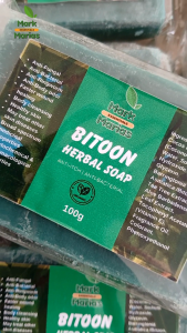 Mark and Marias Bitoon Herbal Soap 100g Antibacterial Antifungal Cleansing Soap for Fresh-Smelling Skin Daily Soap Helps Wash Away Odor-Causing Germs Gentle Skin Cleanser Family Use Premium Herbal Soap Home & Travel Essential Made for Everyday Care