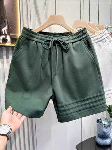 Quần Short Thể Thao Thường Ngày Thiết Kế Ba Thanh Nặng Cho Nam Mùa Hè Quần Dài Năm Điểm Rộng Rãi Phong Cách Mỹ