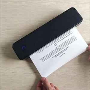 A4 Portable Thermal Document/Tattoo Paper Printer Compatible with Computers Mobile Phones and Tablets.