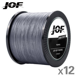 JOF 12 Strands 1000M 500M 300M X12 Braided Fishing Line PE Sea Saltwater Fishing Weaves Super Strong Power 33-149.9LB