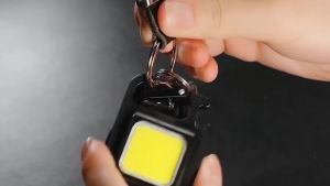 【BUY 1 TAKE 1】  Mini Keychain LED Light Original Multifunctional USB Rechargeable COB Work Lamp for Outdoor Camping Fishing