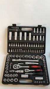 TOP HELPER TH108 108PCS Socket Wrench Set Spanner Wrench Tool Box Set Flexible Socket Wrench Heavy Duty Toolbox Kit