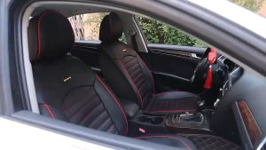 5pcs Full Set MG Special Car Seat Covers Full Coverage Waterproof Leather Automotive Vehicle Cushion Cover for MG 5 MG ZS MG 3 MG 6 MG GT MG HS MG ONE