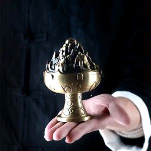 Lư Xông Nụ Trầm Nhang Vòng 4h Lư Phật Sơn Chất Liệu Bền Đẹp Kiểu Dáng Trang Nhã Thanh Lịch