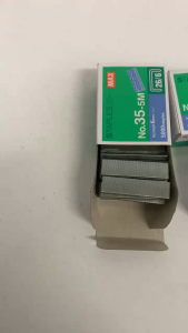5000pcs/1box Staple Wire No.35-5m Leg length 6mm(1/4”) Office School Supplies Fine Wire Staples HEIM