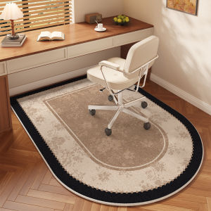 VIKAMA 2026 Vintage Style Office Chair Cushion Anti-Slip Wear-Resistant Bedroom Carpet Study Game Room Floor Mat Home Decoration