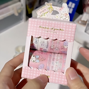 Decorative Tape Washi Tape Holographic Masking Tape Surprise Blind Box with Sanrio Characters Theme