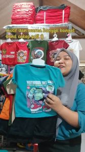 Code8.id DTF2 Baju Setelan Kaos Harian Distro Monster Animasi Keren Anak Laki Laki Karakter Cowo
