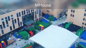 Thùng rác nhựa công cộng 60 lít HDPE có 4 bánh xe (TẶNG KY RÁC)