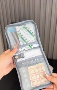 Peenoonshop กระเป๋าเก็บยาแบบพกพากันน้ำ IPX4+ป้องกันเชื้อรา/เหมาะนักเดินทาง-ครอบครัว