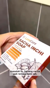LetsCare Sacha Inchi Soap – Omega 3-6-9 & Vitamin E Nourishing & Brightening Natural Soap 80g