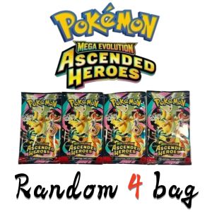 Takara Tomy | NEW! Pokemon TCG Booster Pack Mega Evolution Ascended Heroes English Version Cards Per Pack Rare Trading Cards 36 Bags 1BOX