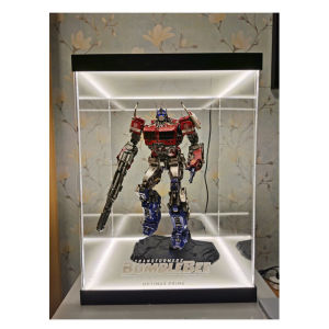 Transparent Acrylic Herobuster DLX Alloy Hammer dedicated Storage Dustproof Cover Display Box for Anime and Model Collectibles