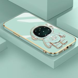 Casing Ponsel untuk Realme C33 C55 N55 C35 C31 C30 C30s Q5i C3 C2 C2s Narzo 50a Prime 50i Prime OPPO A1K Case gambar kartun astronot HP lipat dudukan telepon Casing ponsel penutup lensa penuh kesing pelindung silikon lembut Softcase