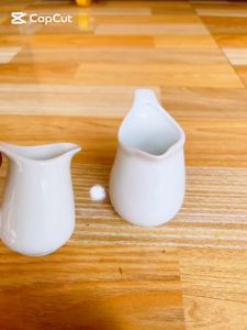 Bình rót sữa ly rót sữa sứ trắng bình rót mật ong siro tiệc trà ohio 60ml 100ml