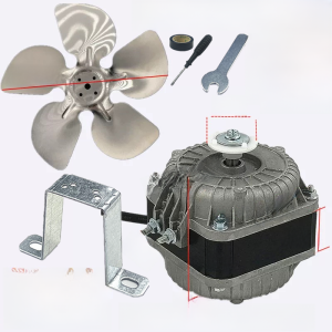 ตู้เย็นตู้แช่แข็งพัดลมระบายความร้อนเหมาะสำหรับ YZ16 ตู้แช่แข็งมอเตอร์ตู้เย็นคอนเดนเซอร์พัดลมเป่าลมมอเตอร์อุปกรณ์เสริม