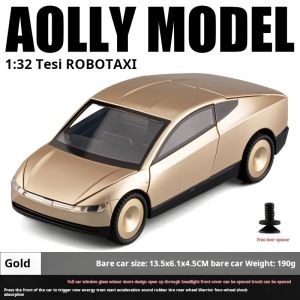 MAKEDA | 1:32 Robotaxi Driverless Taxi Alloy Metal Diecast Model Car for Miniauto Micro Vehicles Sound And Light Pull Back Birthday