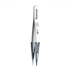 MECHANIC | MECHANIC RP-11 Silicone Tip Tweezers Anti Magnetic Stainless Steel Precision Tool for Phone Camera Lens Chip Repair