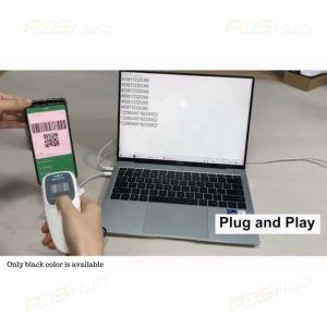 Henex 300R USB Wireless Bluetooth Scanner Mini Barcode Scanner 1D 2D QR Code