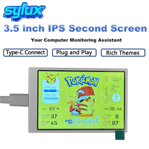 3.5 Inch IPS Secondary Screen TYPE-C Interface For Computer CPU GPU RAM HDD Monitor Display
