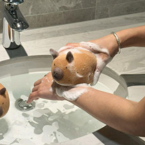 Ultra Soft Capybara Bath Ball Childrens Face And Hand Lathering Sponge Large Bathing Foam Net Personal Hygiene Tool