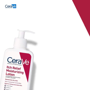 Cerave Itch Relief Moisturizing Lotion 237ml,with Pramoxine Hydrochloride Relieves Itch with Minor Skin Irritations Sunburn Relief