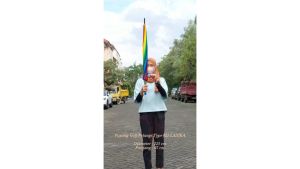 Payung Golf Pelangi /Payung 16 Jari / Payung Panjang Pelangi 022 LASIKA