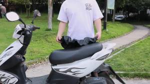 Electric Motorcycle Cushion Cover Sunscreen Bicycle Double-sided Cover Leather Motor Rain Cover Universal Scooter