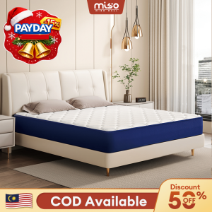 MISO Latex Mattress 9CM Single/ Queen/King Tatami Foldable Mattress Thick Mattress Topper