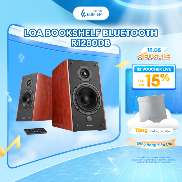 Loa Active Đa phương tiện 2.0 Edifier R2000DB | Công suất 120W | Đầu vào RCA và OPT | Bảo hành 12 tháng