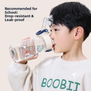 2025 New Childrens Sports Water Bottle Large Capacity Food Grade School Boys Straight Drinking Water Pot for School Use