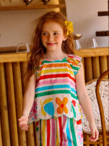 PPTOWN | Ruffled Sleeveless Peplum Top
