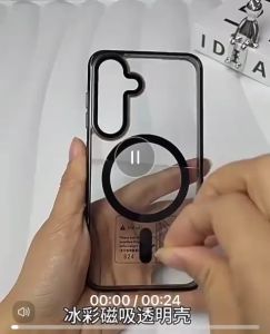 CASEMAGSAFE UNTUK SAMSUNG GALAXY A55 A35 A15 A16 4G/5G Hardcase Crystal PC Airbag Anti Yellow Case AF-232